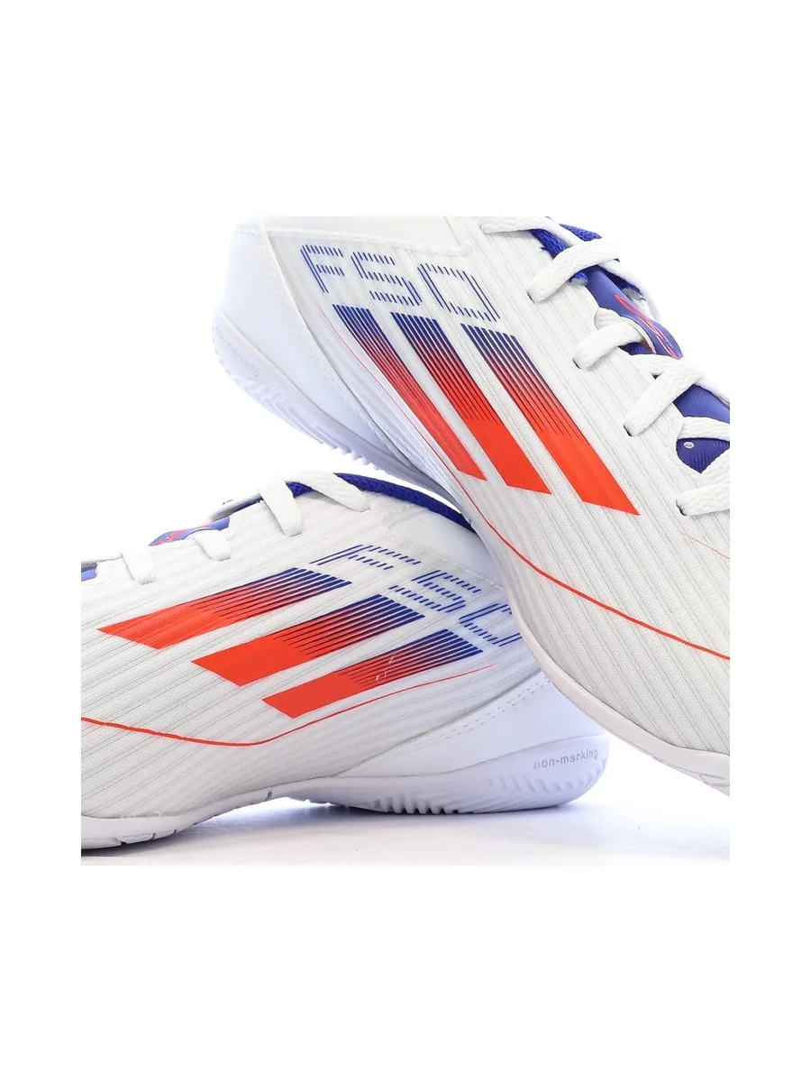 Chaussures de Foot Blanches Adidas F50 Club In 8