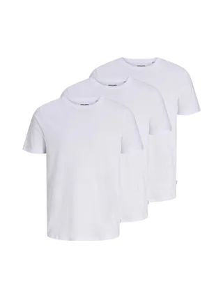 x3 T-Shirts Blanc Homme Jack & Jones Underwear 1