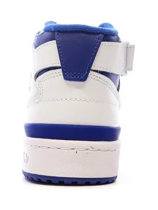 Baskets Blanches/Bleu Garçon Adidas Forum Mid 3
