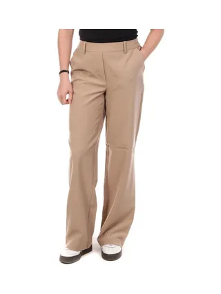 Pantalon Straight Beige Femme Vero Moda Barba 1
