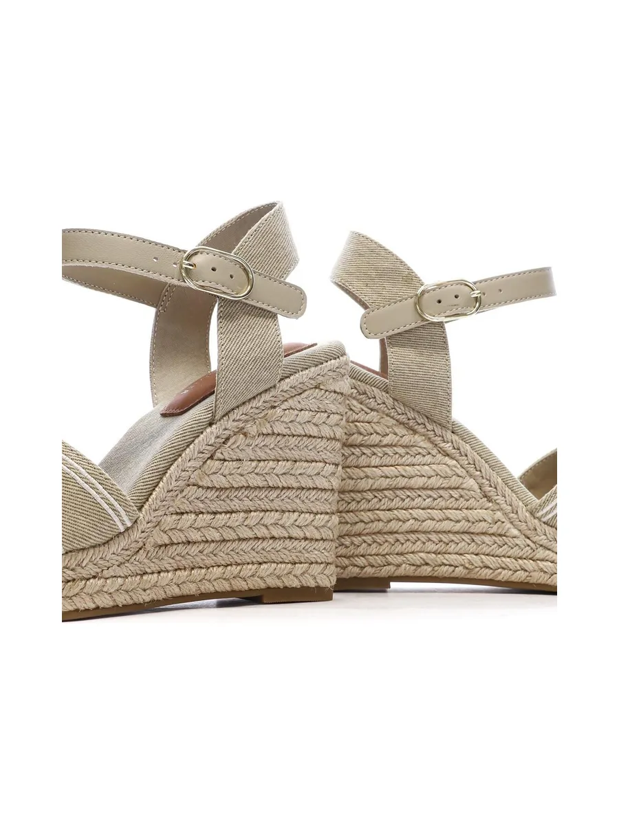 Sandales Compensées Beiges Femme Tommy Hilfiger FW0FW08668 8