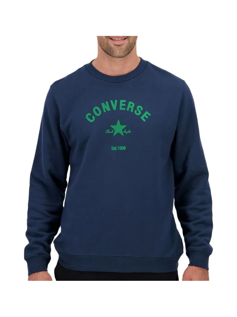 Sweat Marine/Bleu Homme Converse Crew Into 1