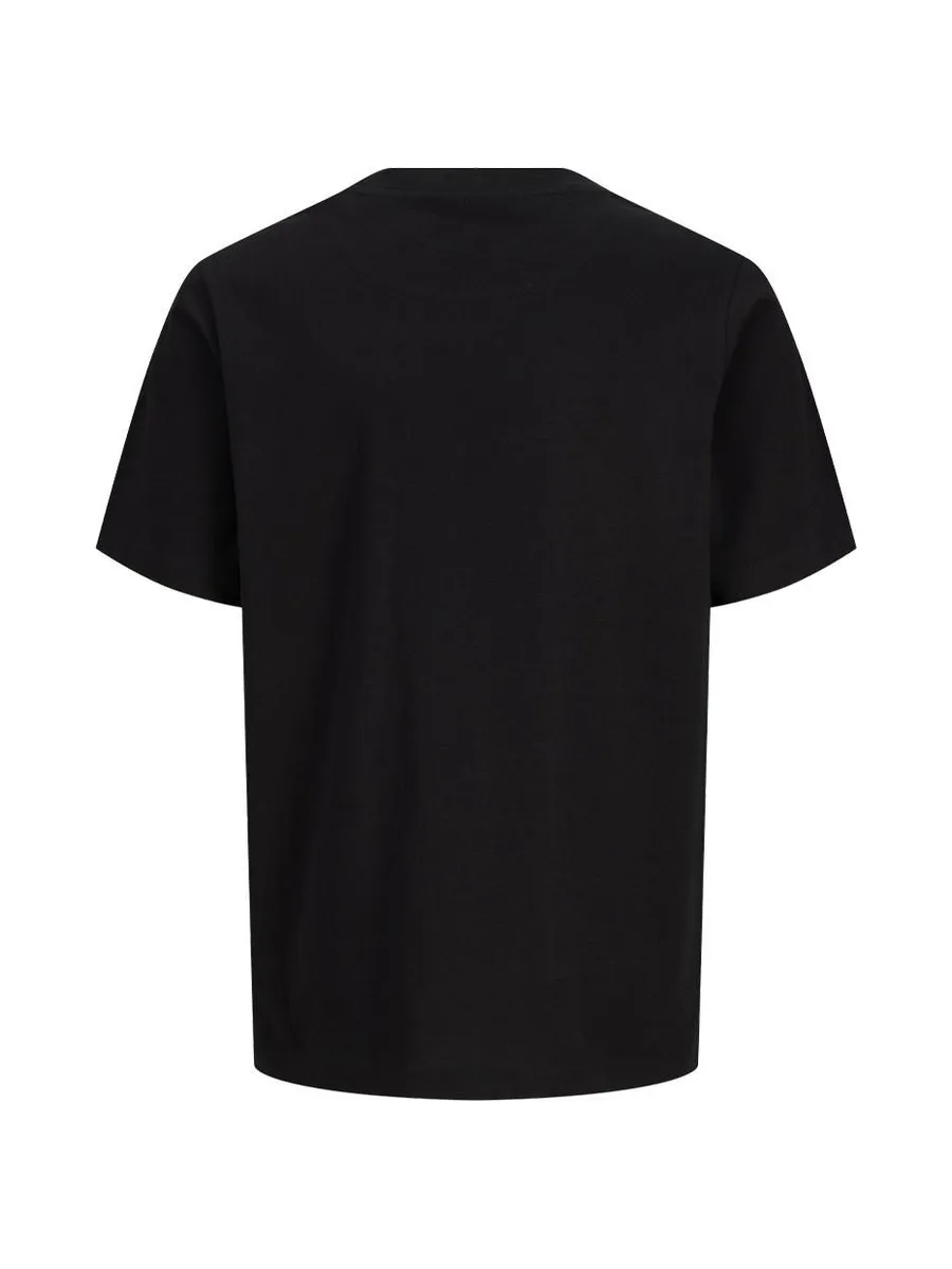 T-Shirt Noir Garçon Jack & Jones Montauk Type Front 3