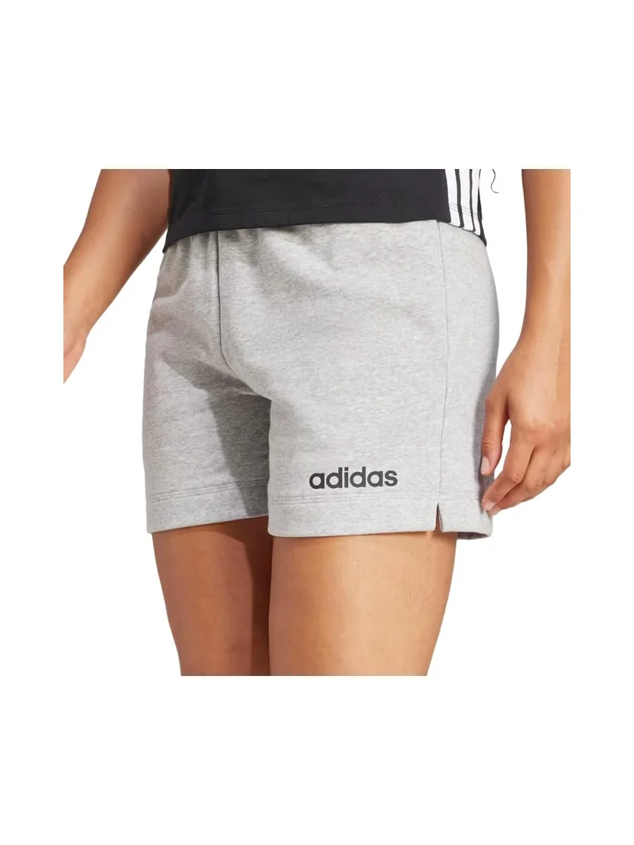 Short Gris Femme Adidas Linear French Terry 2