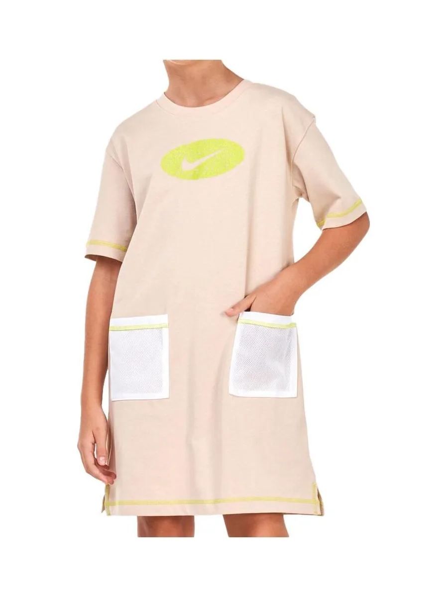 Robe Beige Fille Nike Dress 2