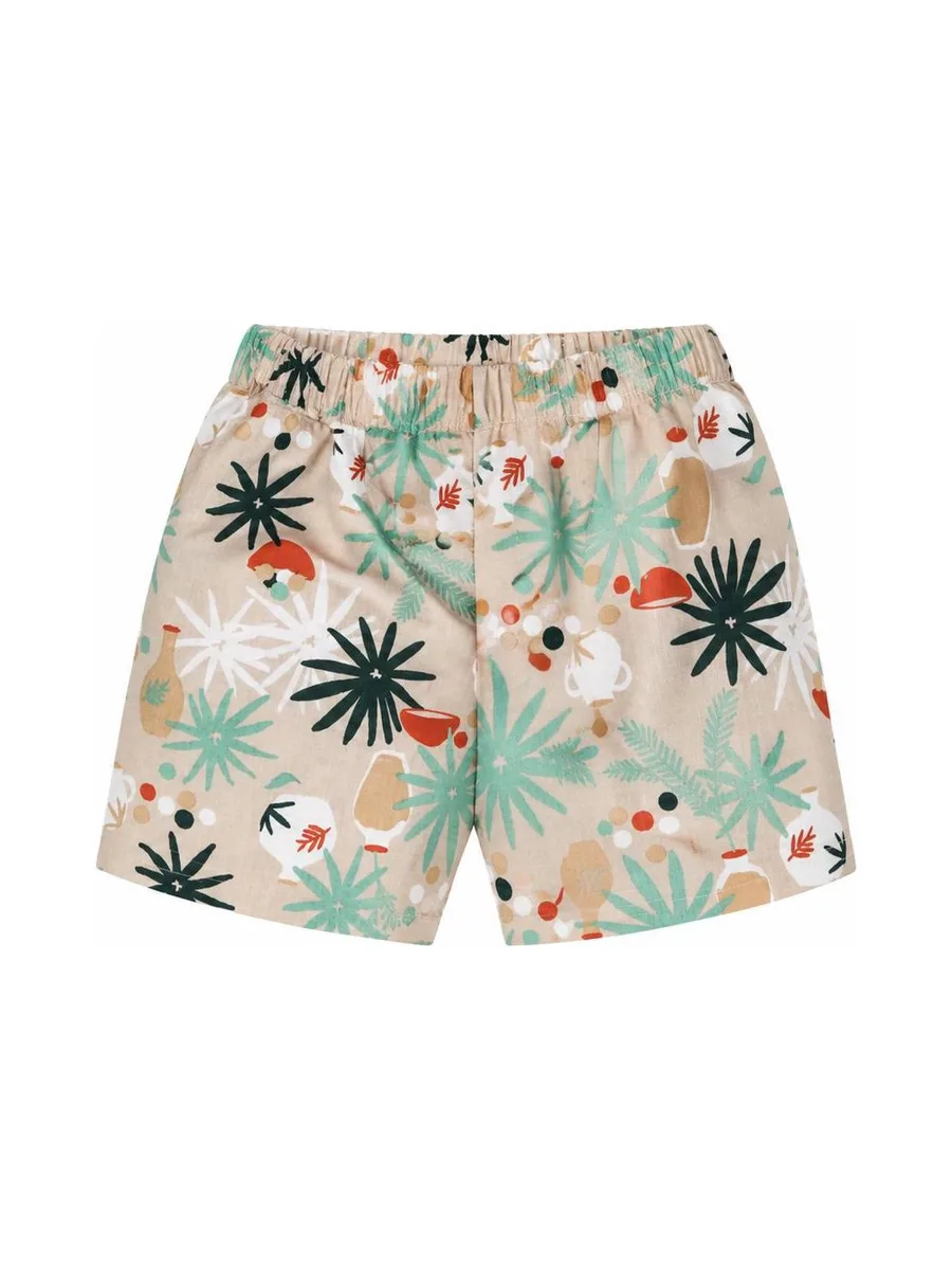 Short Tropical Beige/Vert Bébé P'tit Mome Paolo 3