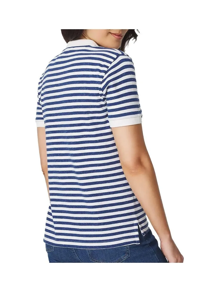Polo Bleu/Blanc Femme TBS ADIOLPOL 3