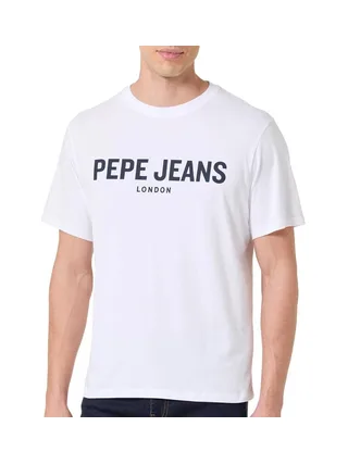 T-Shirt Blanc Homme Pepe jeans Pjl M NdS 1