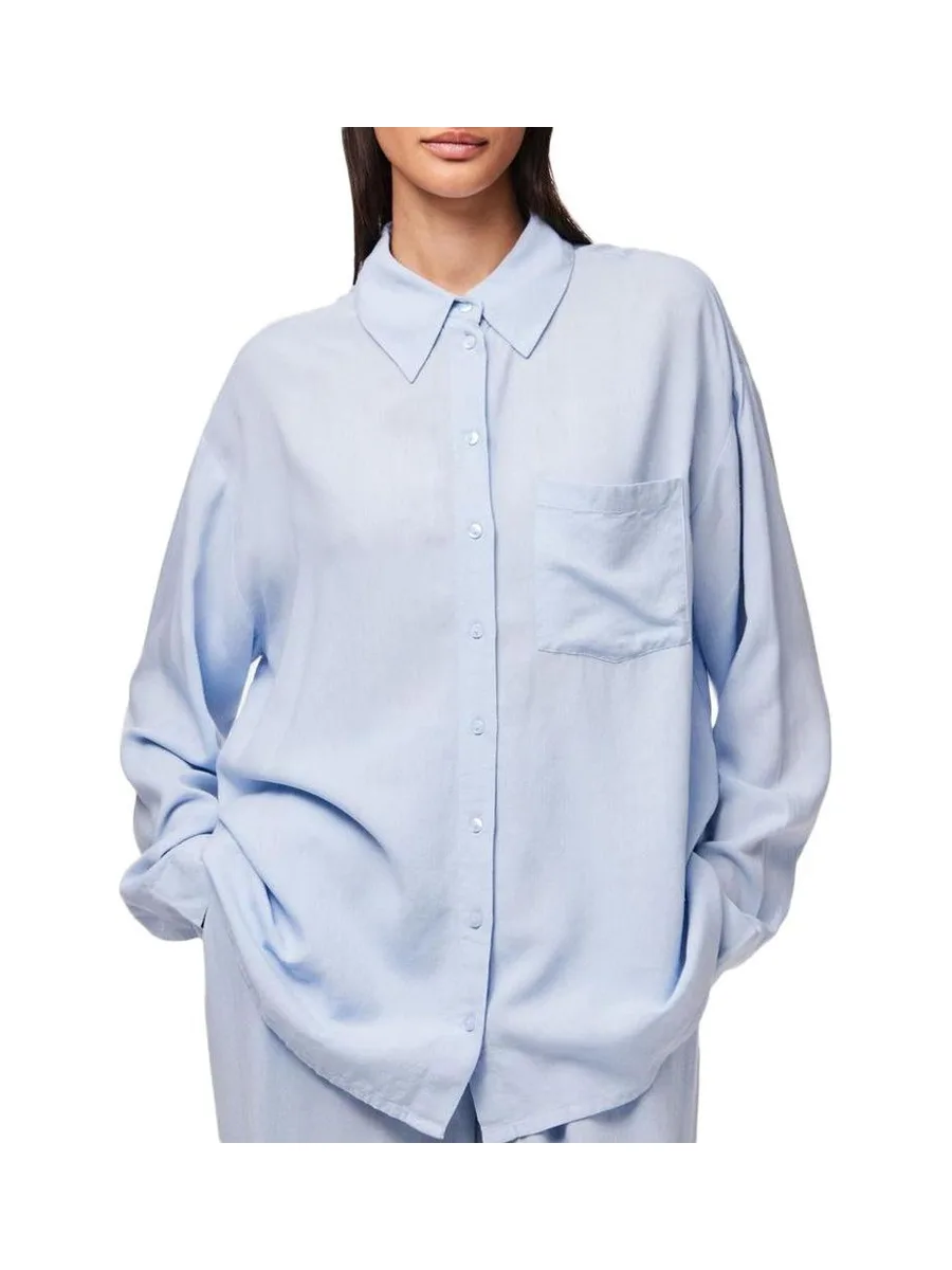 Chemise Bleu Clair Femme Pieces Pia 2