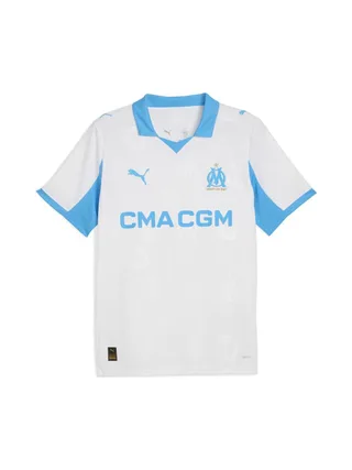 OM Maillot de Football Blanc/Turquoise Garçon Puma 25/26 1