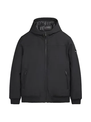 Blouson Noir Homme Teddy Smith Samy 1