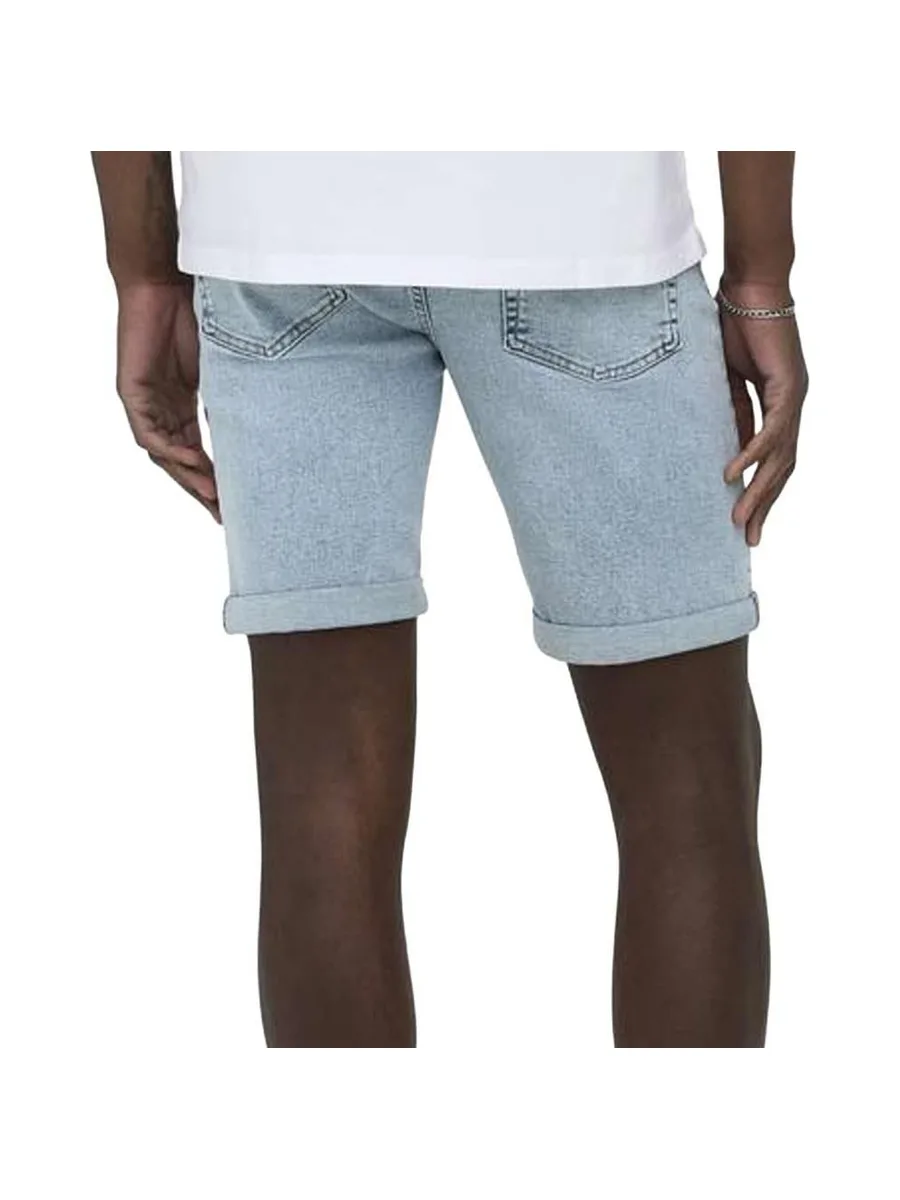 Short Bleu Homme Only & Sons Ply Lbd 2