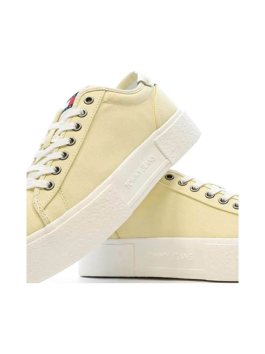 Baskets Jaunes Femme Tommy Hilfiger Foxing Flatform 8