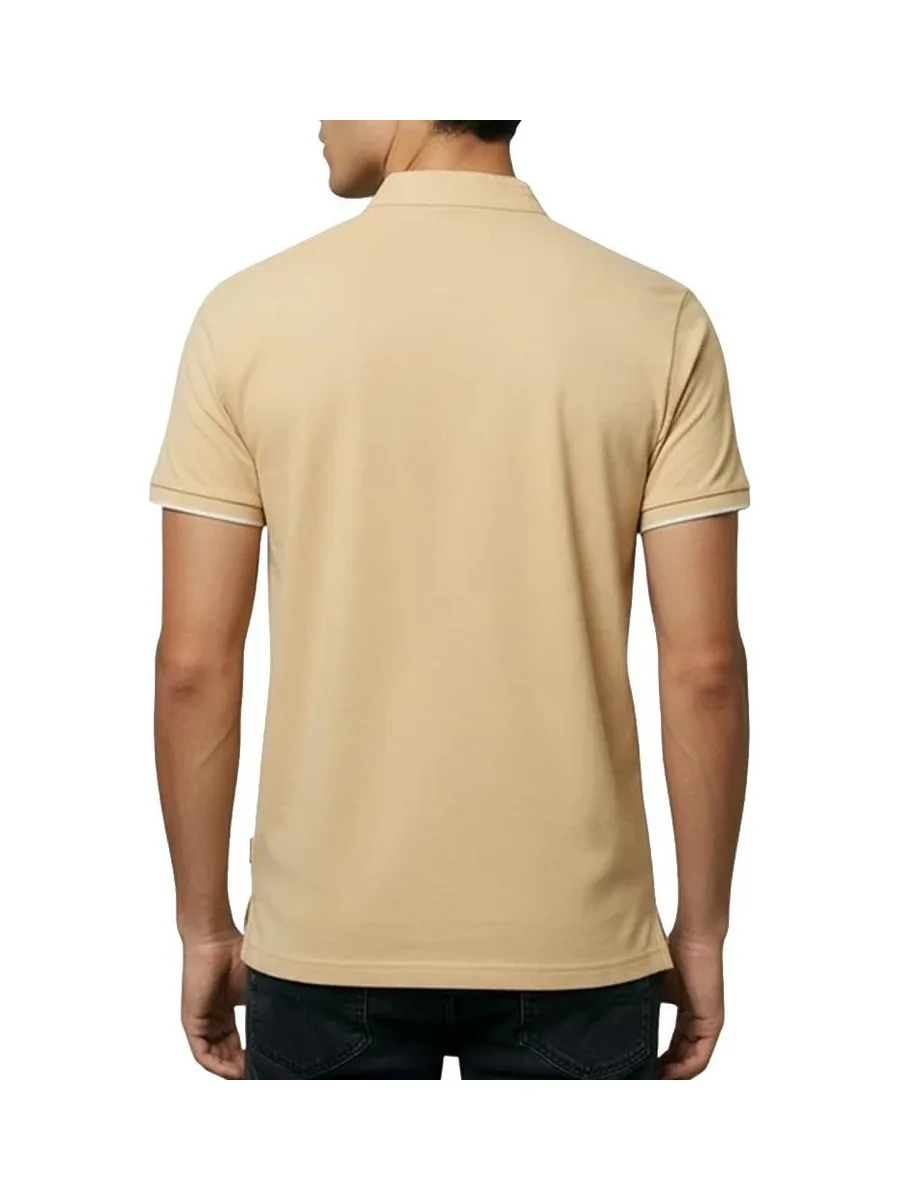 Polo Beige Homme Lee Cooper GLC2047 3