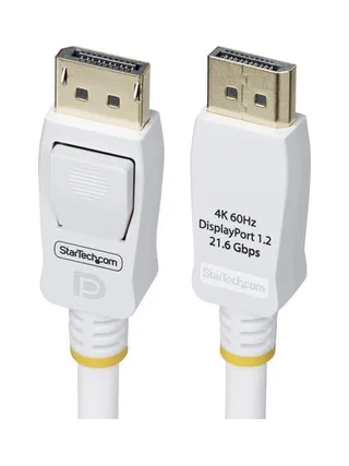 6ft White VESA Certified DP 1.2 Cable 1