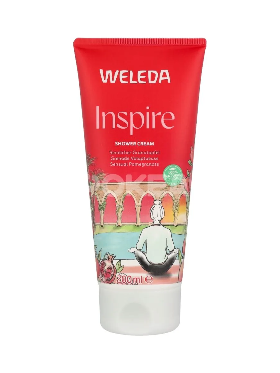 Weleda Inspire Pomegranate Creamy Body Wash 200ml 1