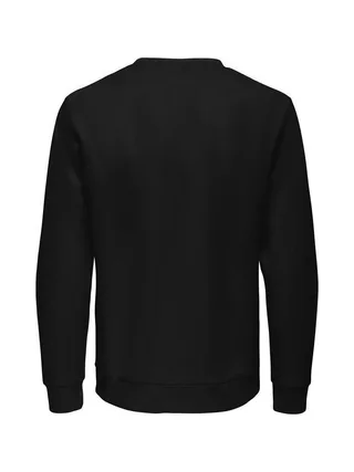 Sweat Noir Homme Only & Sons Chase 2