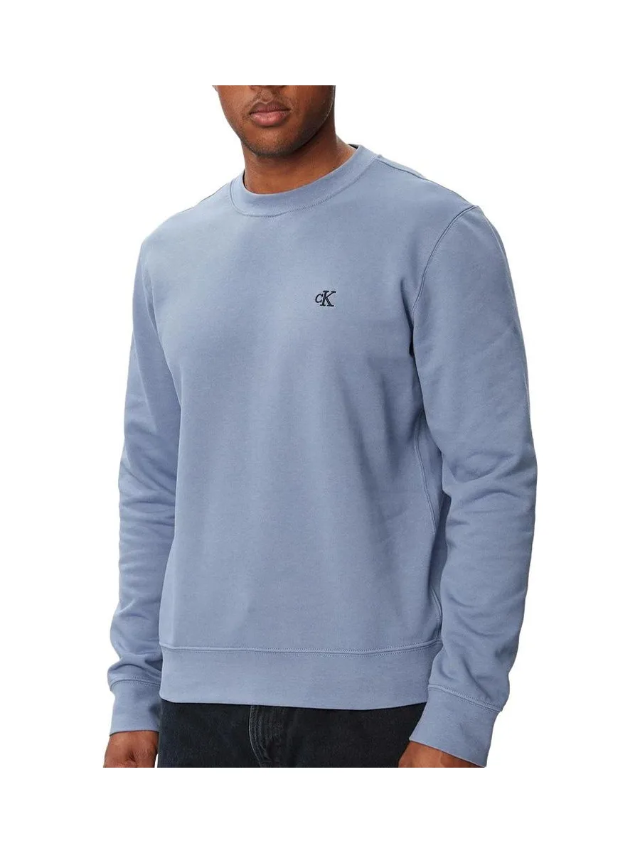 Sweat Bleu Homme Calvin Klein Jeans Terry 1 2