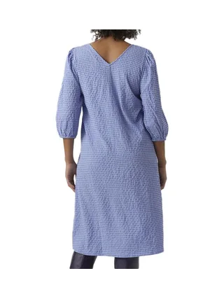 Robe Blanche/Bleu Femme Vero Moda MarternityCalf 2