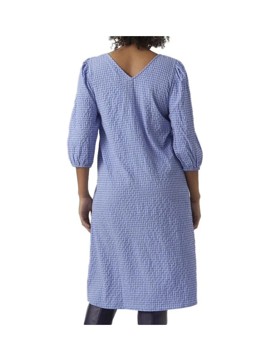 Robe Blanche/Bleu Femme Vero Moda MarternityCalf 3