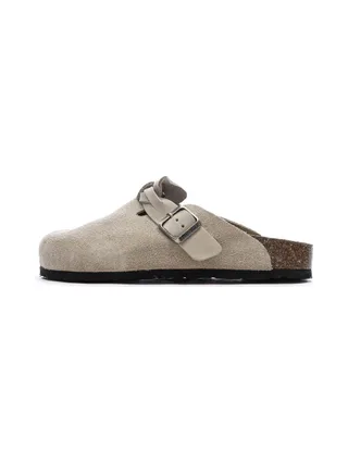 Sabot Taupe Femme Birkenstock Boston 1