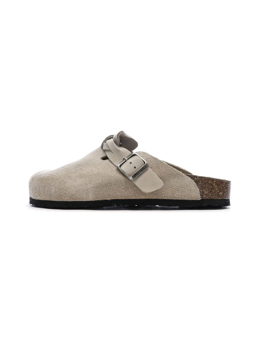 Sabot Taupe Femme Birkenstock Boston 2