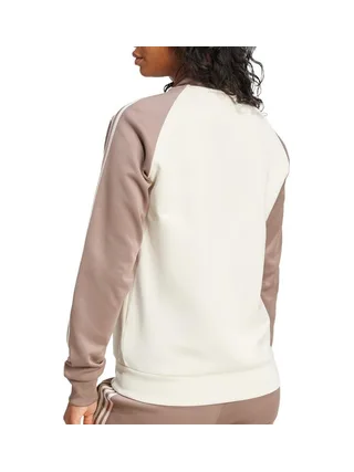 Veste Blanche/taupe Femme Adidas Sst Track 2