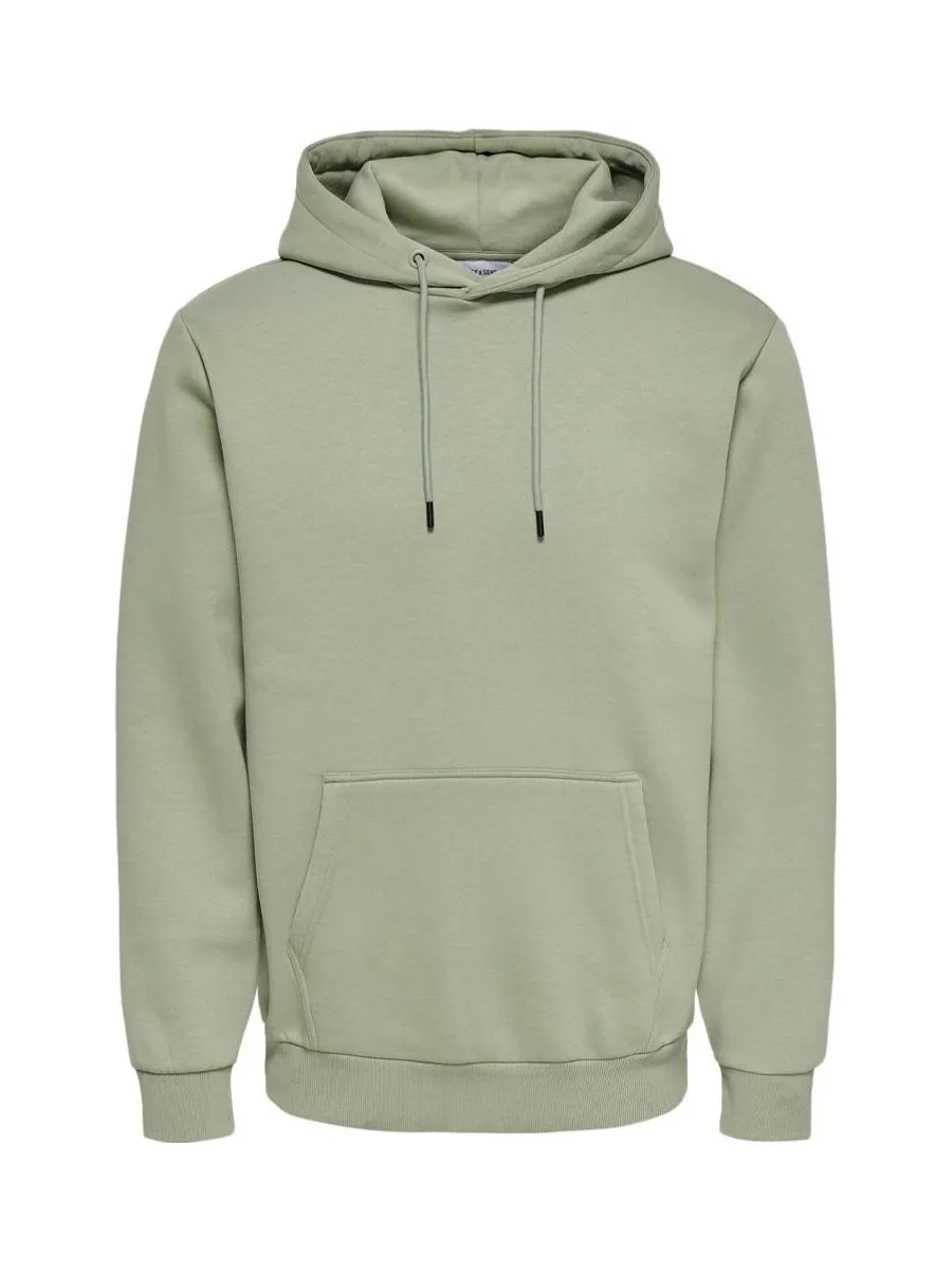 Sweat à Capuche Vert Moyen Homme Only & Sons Ceres 4