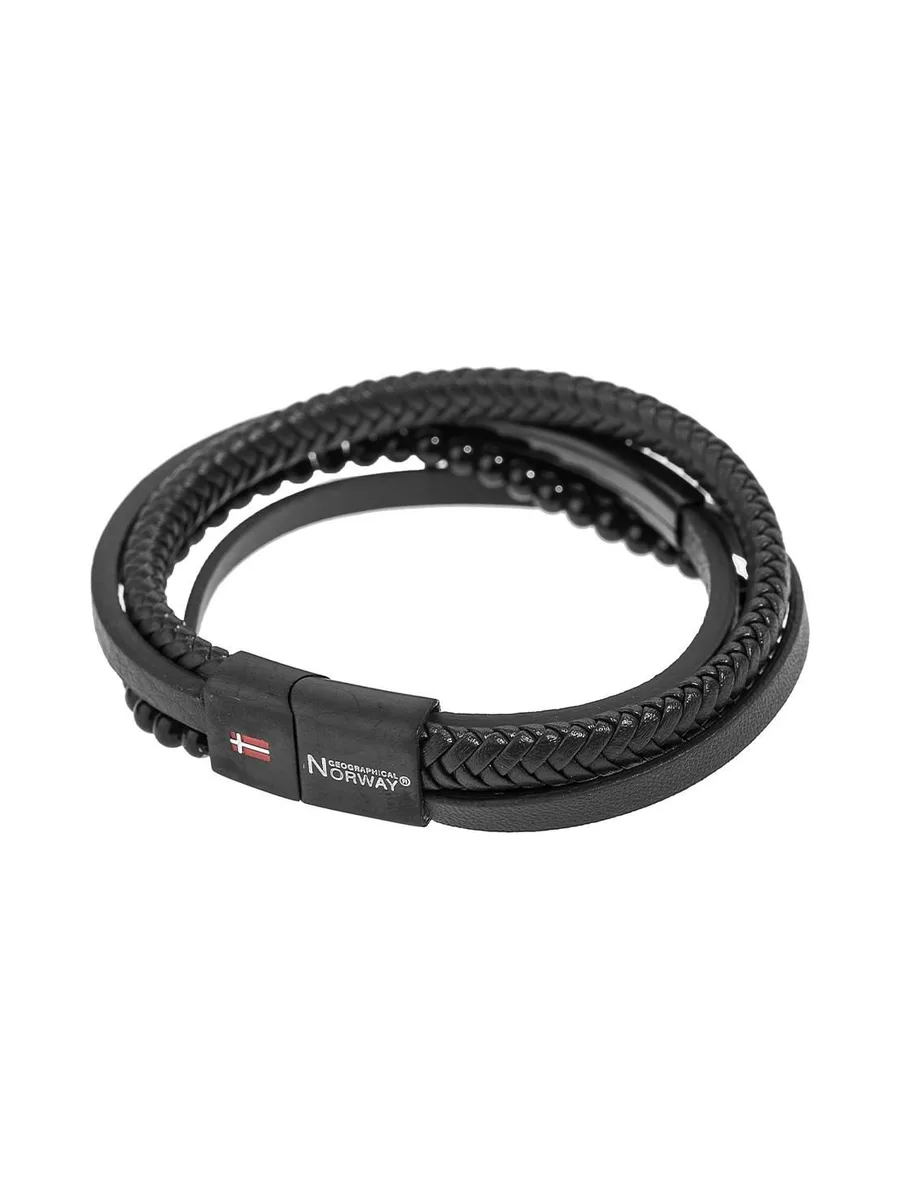 Bracelet Noir Homme Geographical Norway Bracelet Noir SG-315108 2