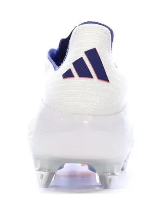 Chaussures de Foot Blanc/Bleu Adidas F50 Elite SG 3