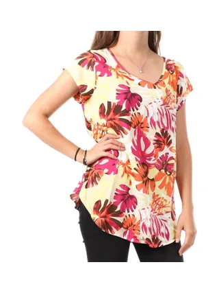 Top Rose à motifs Femme Only Nova 1