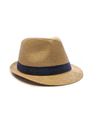 Chapeaux de Paille Beige/Marine Homme Via Lorenzo Ocean 2