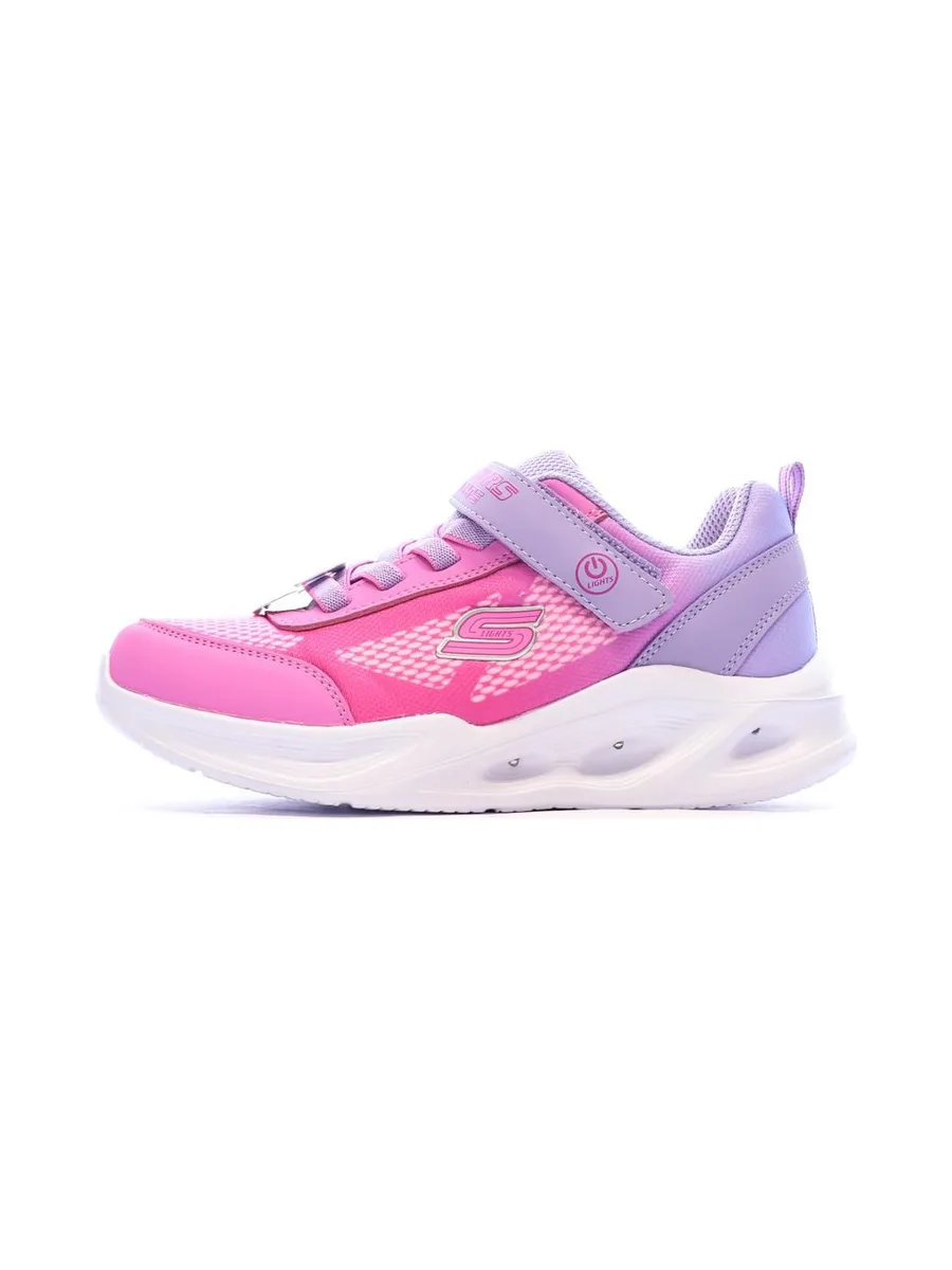 Baskets Roses/Mauves Fille Skechers Sola Glow 2