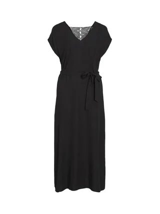 Robe Noire Femme Vila Nensa Ankle 1