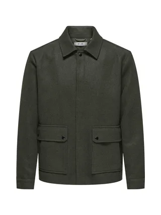 Veste Verte Homme Only & Sons Ponnor 1