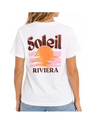 T-Shirt Blanc Femme Mère et Fille Le Soleil 2