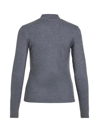 T-Shirt Manches Longues Gris Femme Vila Soline 2