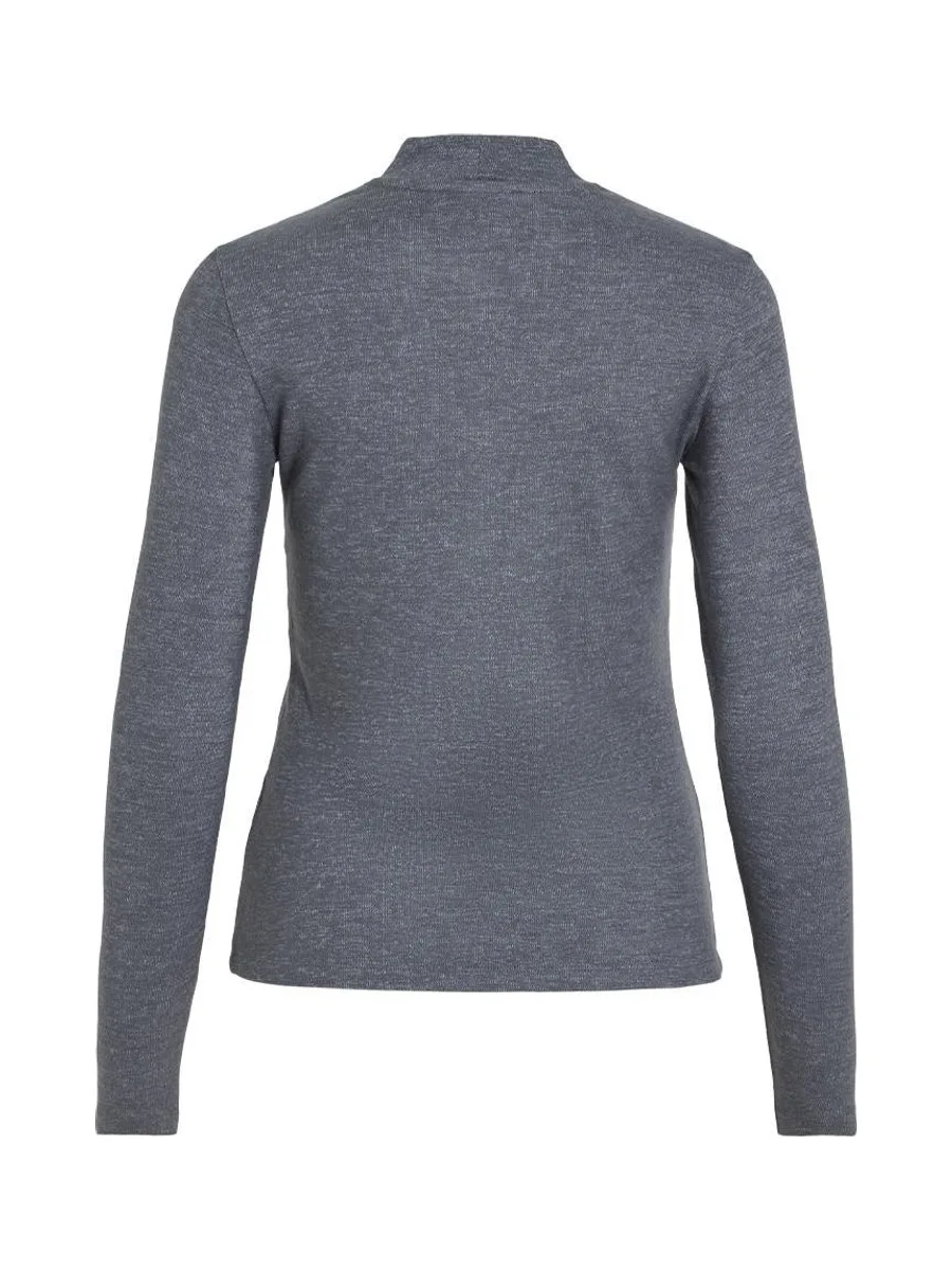 T-Shirt Manches Longues Gris Femme Vila Soline 3