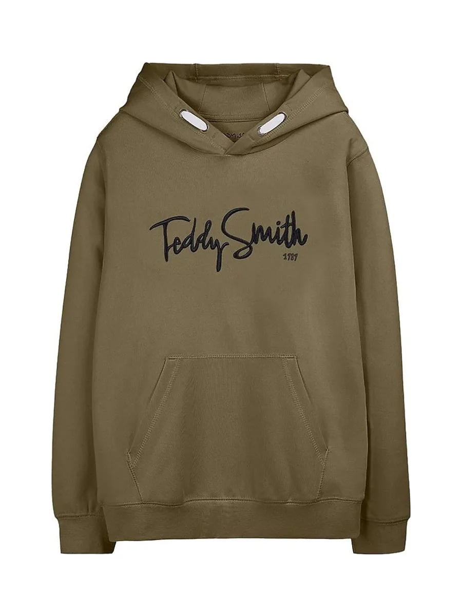 Sweat à Capuche Kaki Garçon Teddy Smith Sevry 2