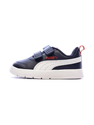 Baskets Marines/Blanches Puma Courtflex V3 V Inf 1
