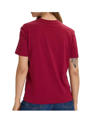 T-Shirt Bordeaux Femme Calvin Klein Jeans LV047C912G 2