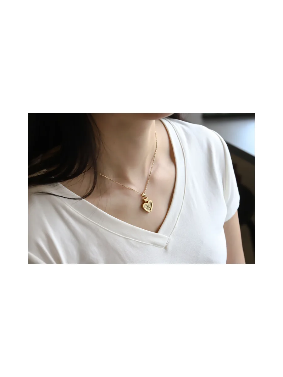 Collier Bellarose Perfume — Cœur & Papillon (Zirconium) 5