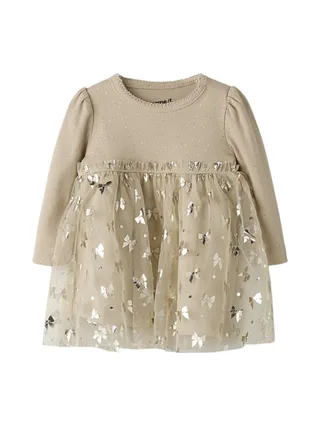 Robe Beige Fille Name it Frosally 1
