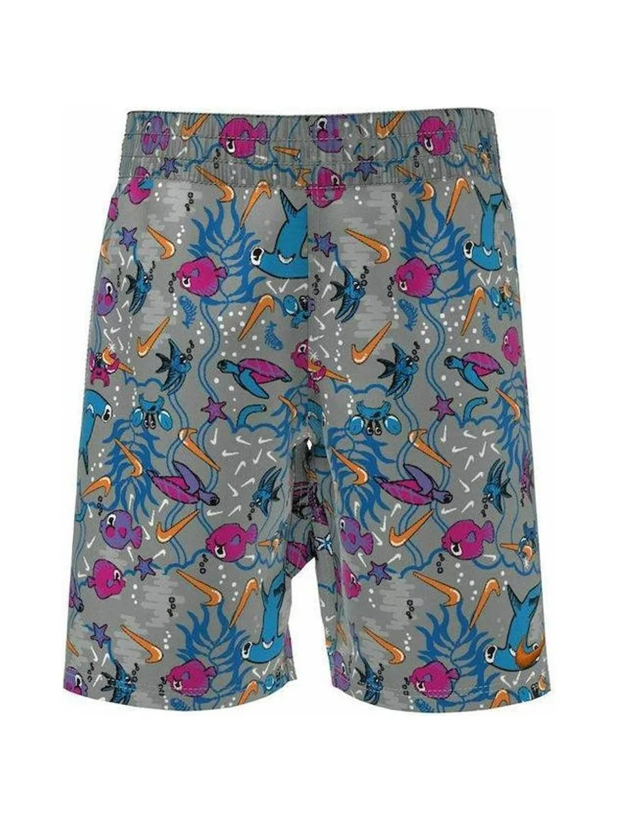 Short de bain Gris/Bleu Garçon Nike NESSC 2