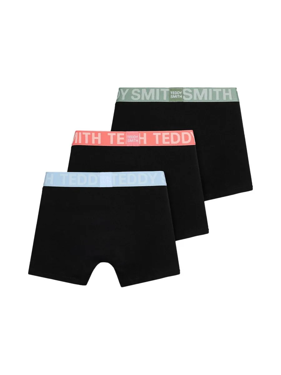 Lot de 3 Boxers Noirs Homme Teddy Smith 1TS/52/11 2