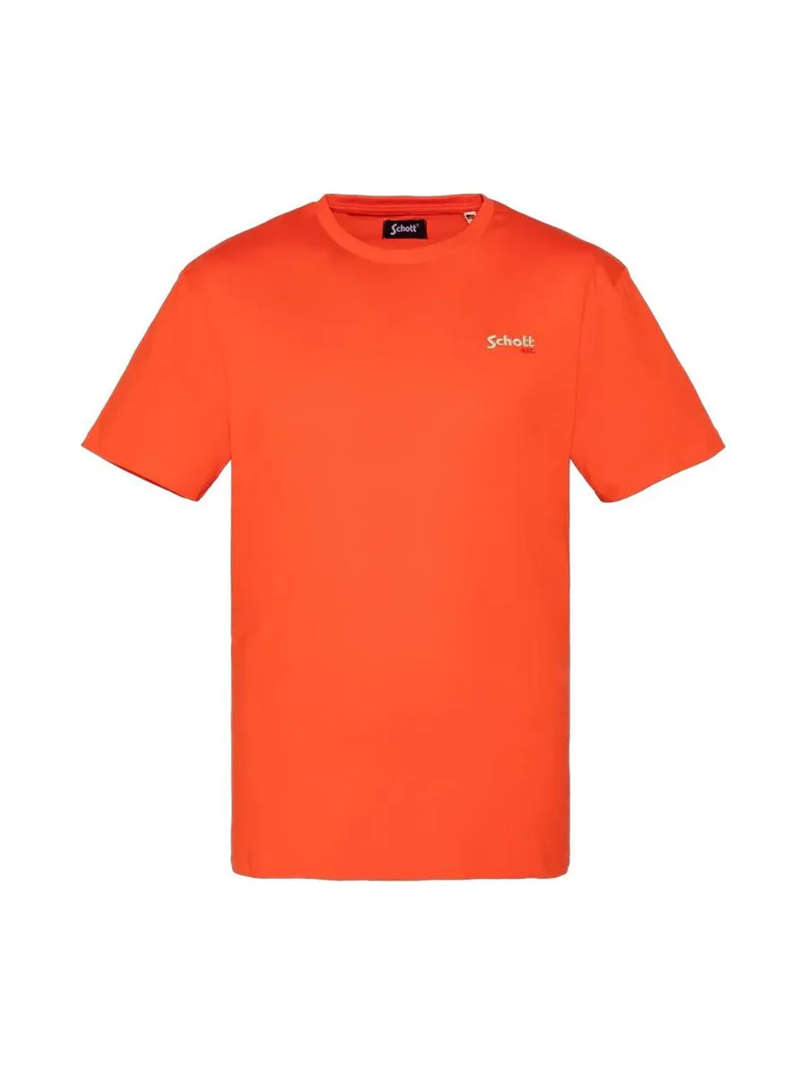 T-Shirt Orange Garçon Schott RODE 1