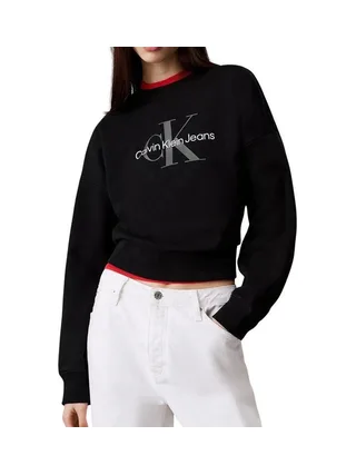 Sweat Noir Femme Calvin Klein Jeans LV047B234G 1