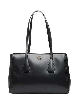 Sac Cabas Noir Femme Blanc Calvin Klein Jeans Medium 1