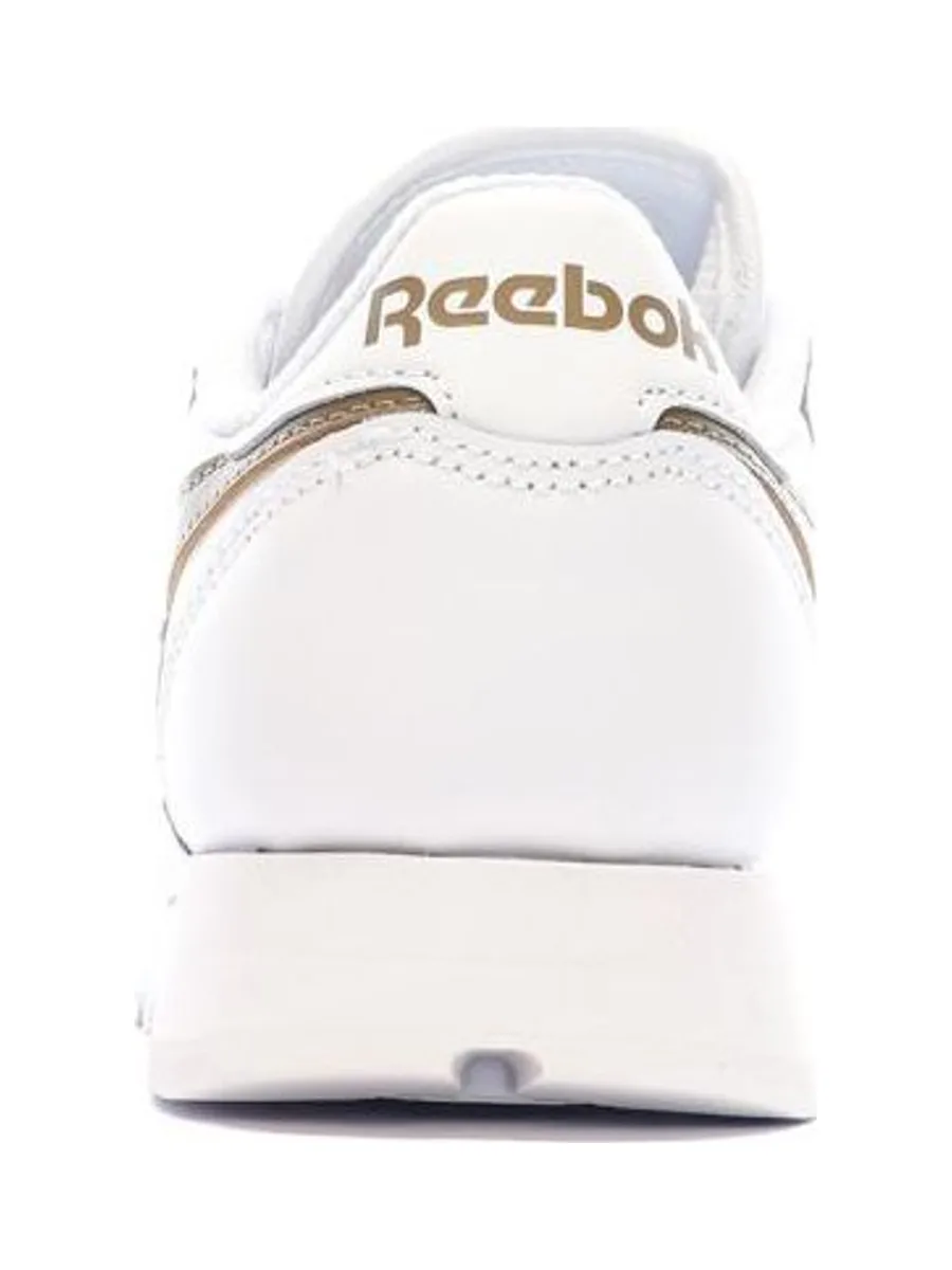 Baskets Blanc/Marron Femme Reebok Classic Leather 3