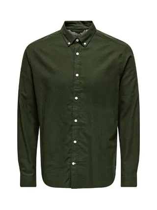 Chemise Kaki Homme Only & Sons Road Life 1
